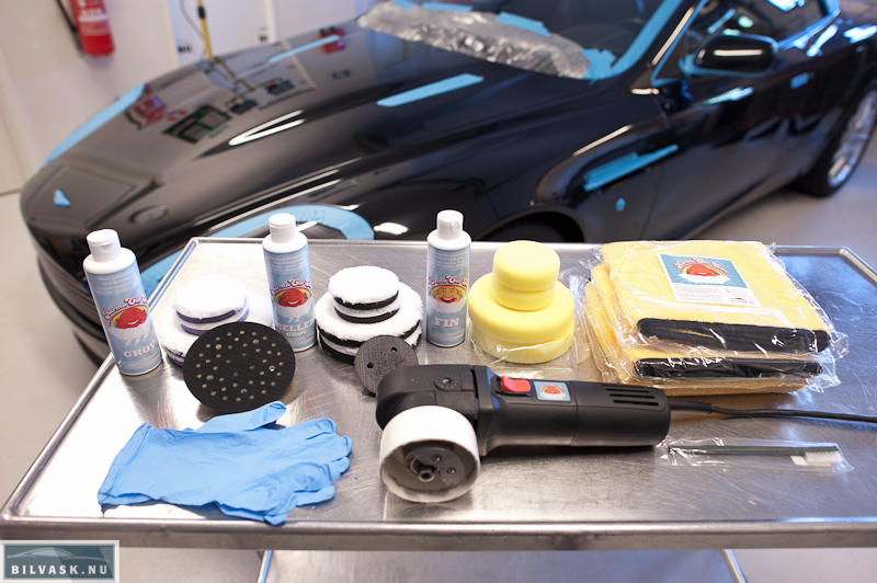 Karma Produkter der skal bruges på Aston Martin DB9