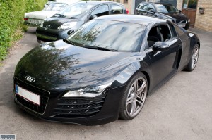 Før polering af audi R8