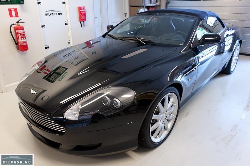 Aston Martin DB9 inden polering før billeder
